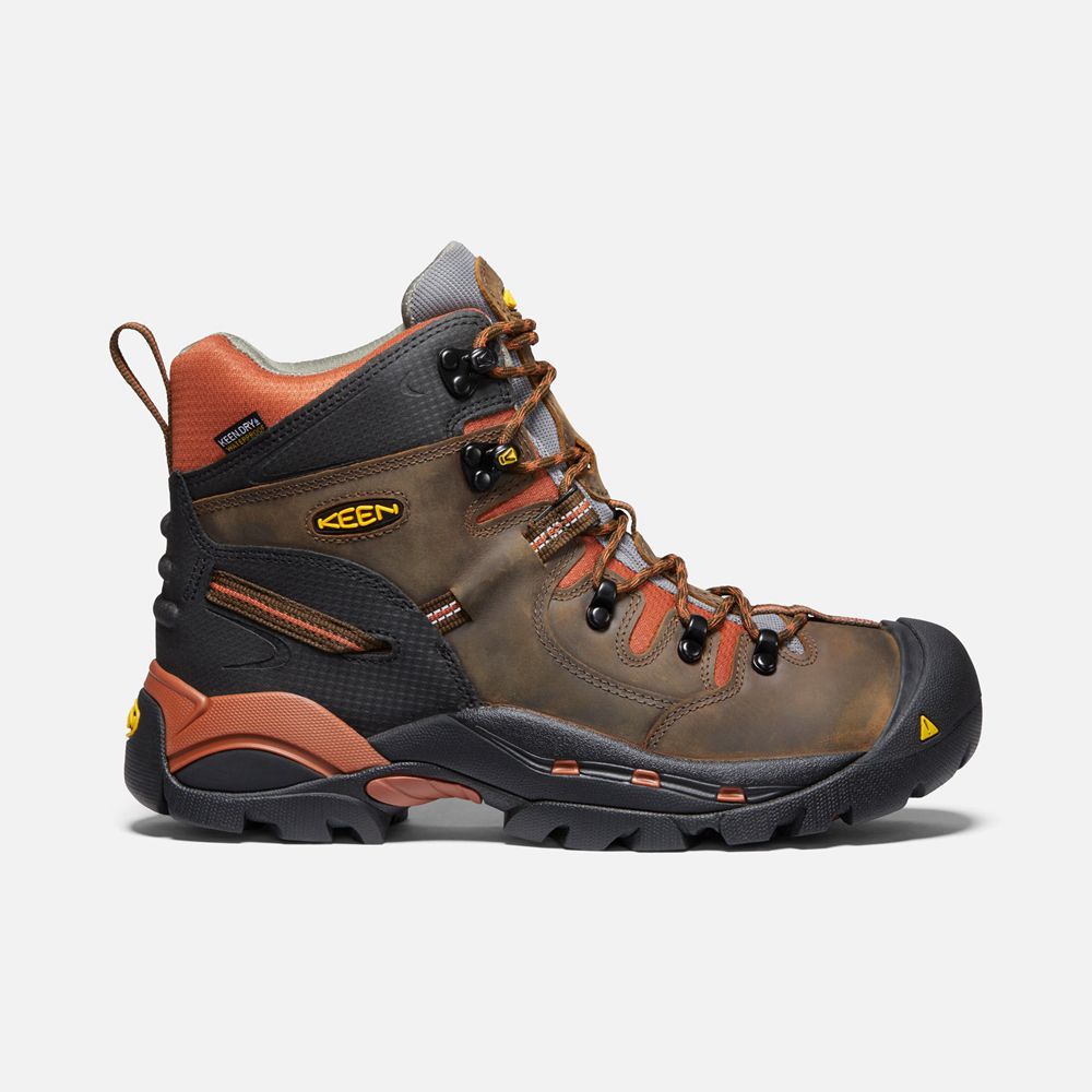 Keen Laarzen Heren Bruin - Pittsburgh 6" (Soft Toe) - 96807-CJHI